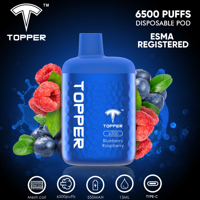 TOPPER - 6500 PUFFS DISPOSABLE (ESMA)