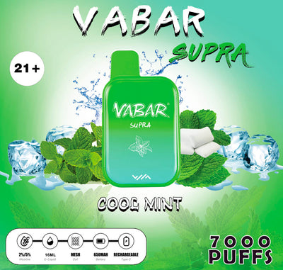 Vabar Supra Rechargeable Disposable - 7000 Puffs